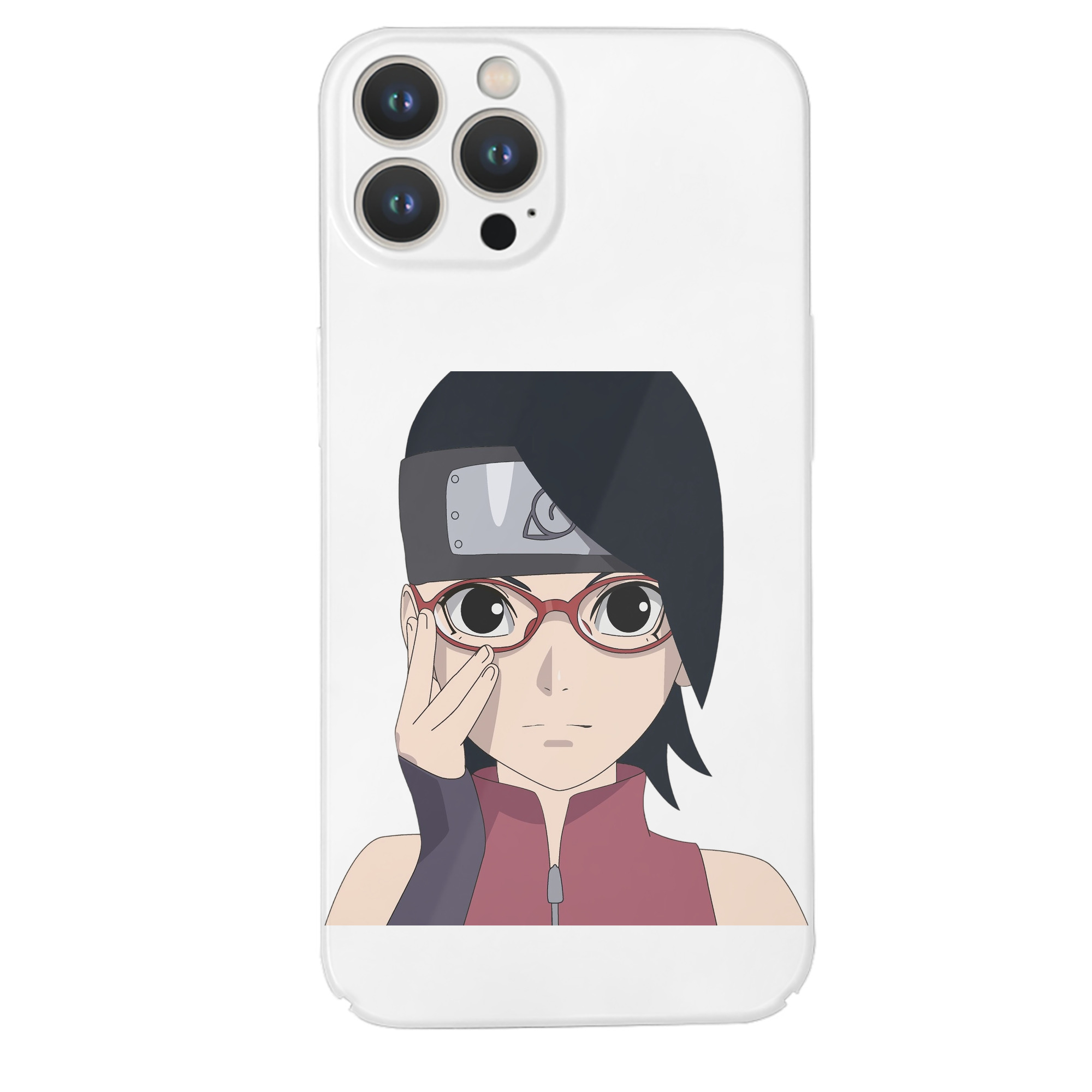 （画像用） NARUTO -ナルト- うちは サラダ Uchiha Sarada 【iPhone 14シリーズ対応】ハードケース